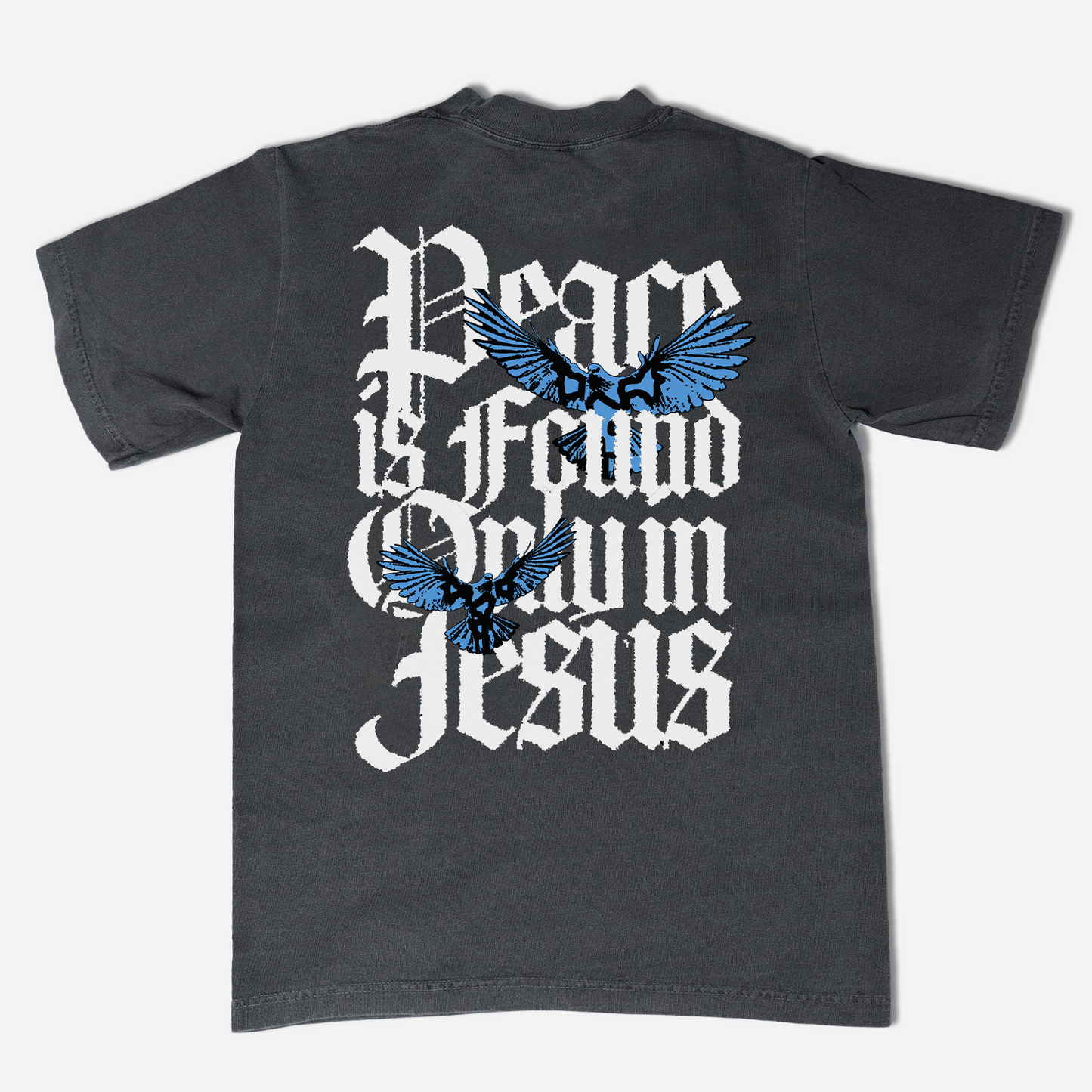 Peace is found only in Jesus l Oversized T-Shirt Gray
