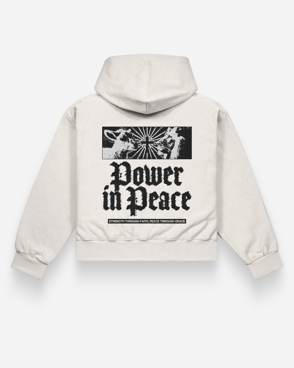 Power in Peace l Lion and the Lamb l  Heavy Weight Hoodie