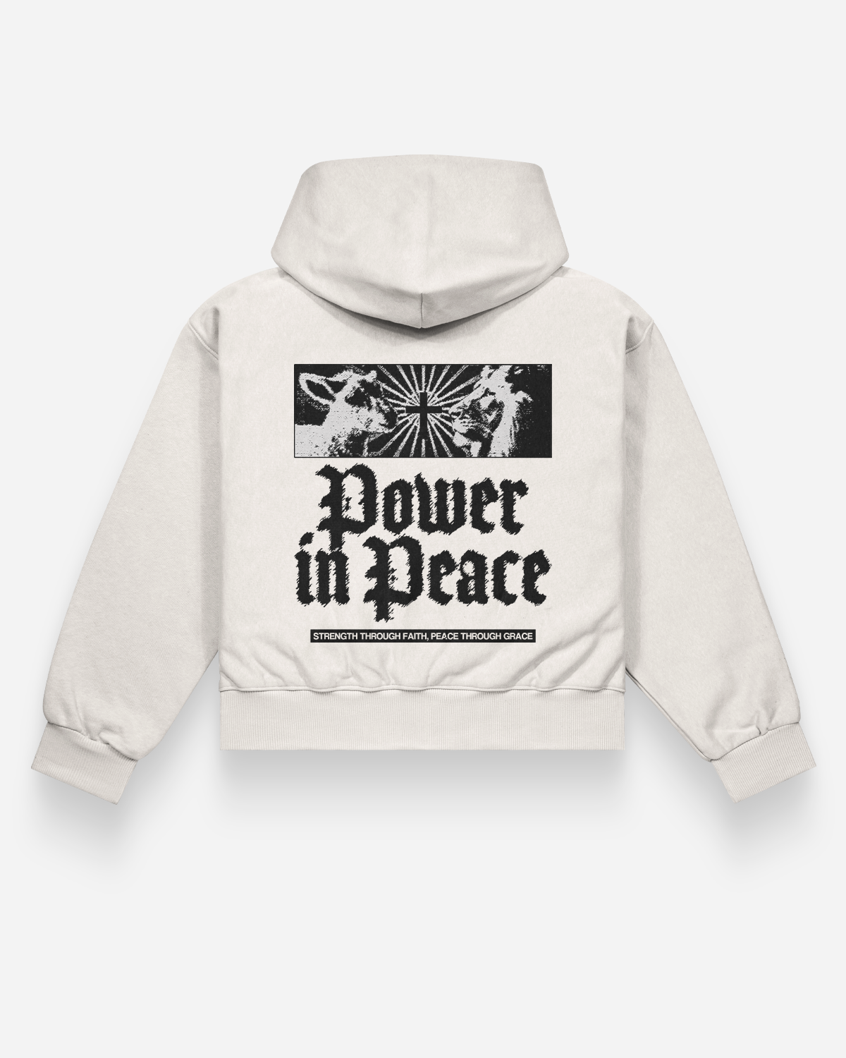 Power in Peace l Lion and the Lamb l  Heavy Weight Hoodie