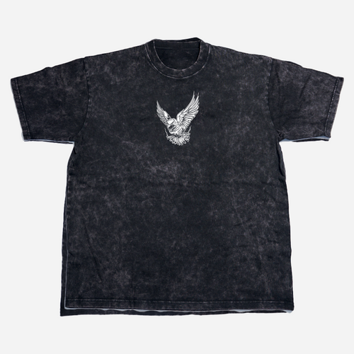 Jireh Shalom Dove - Heavyweight Washed Black Christian Tee – Jireh