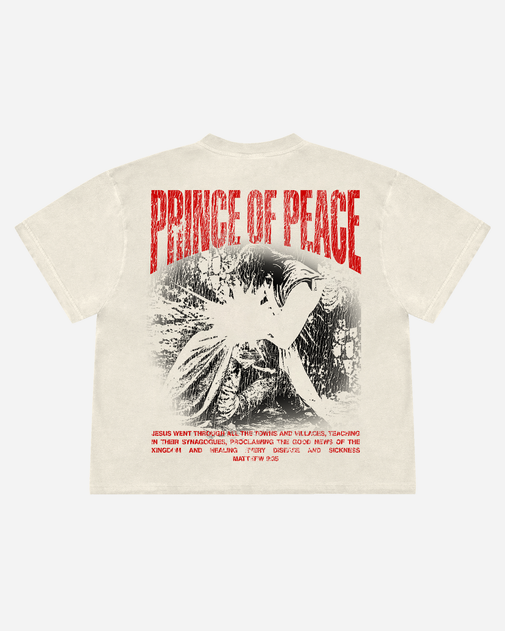 Prince of Peace cream tee