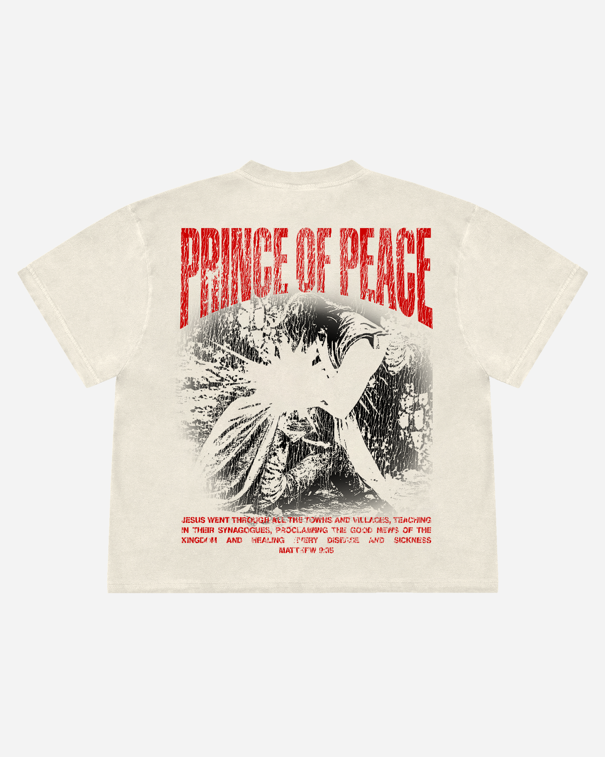 Prince of Peace cream tee