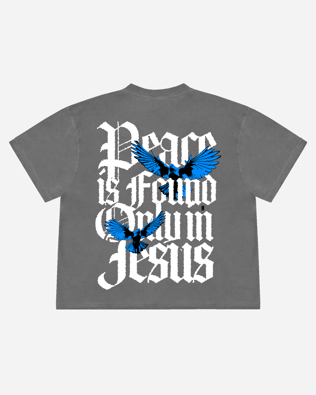 Peace is found only in Jesus l Oversized T-Shirt Gray