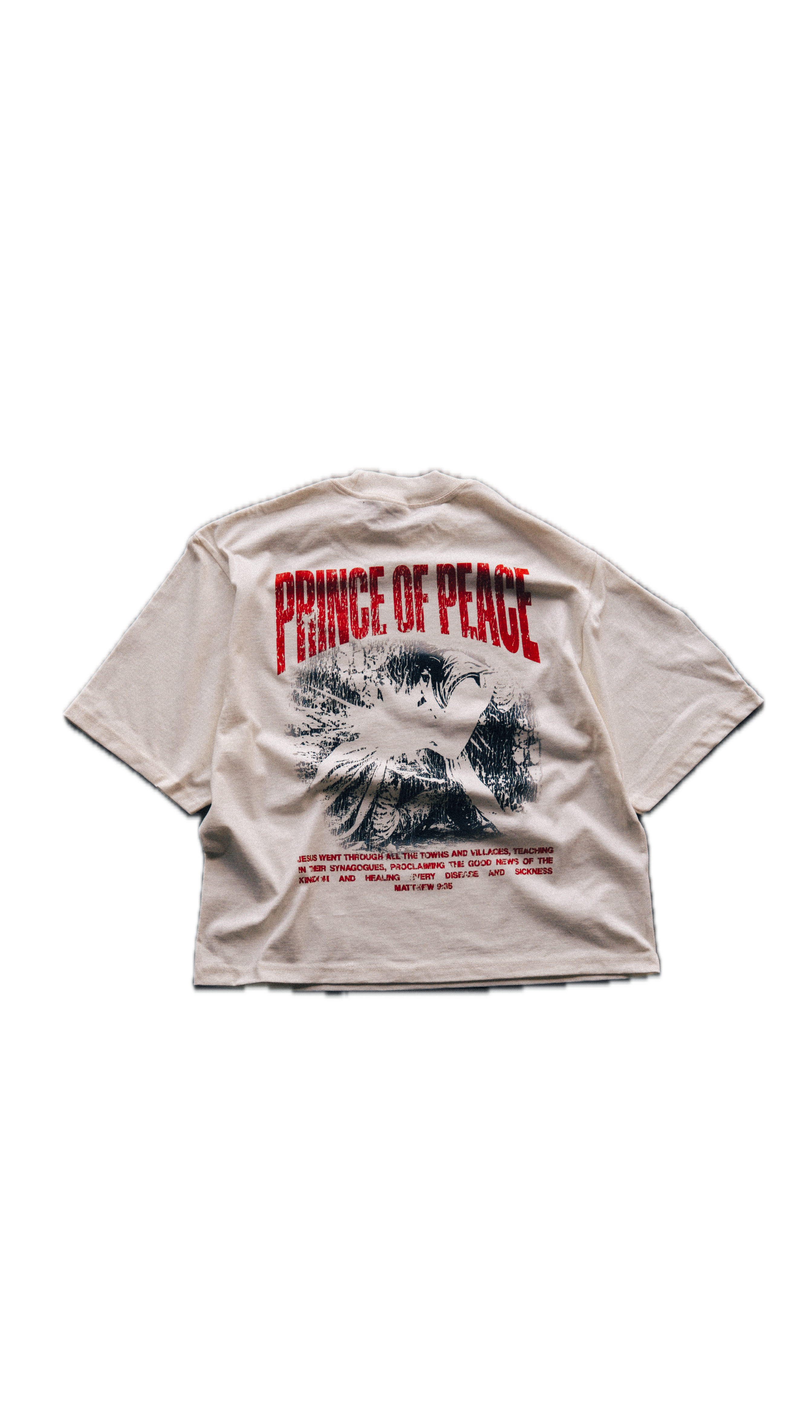 Prince of Peace cream tee