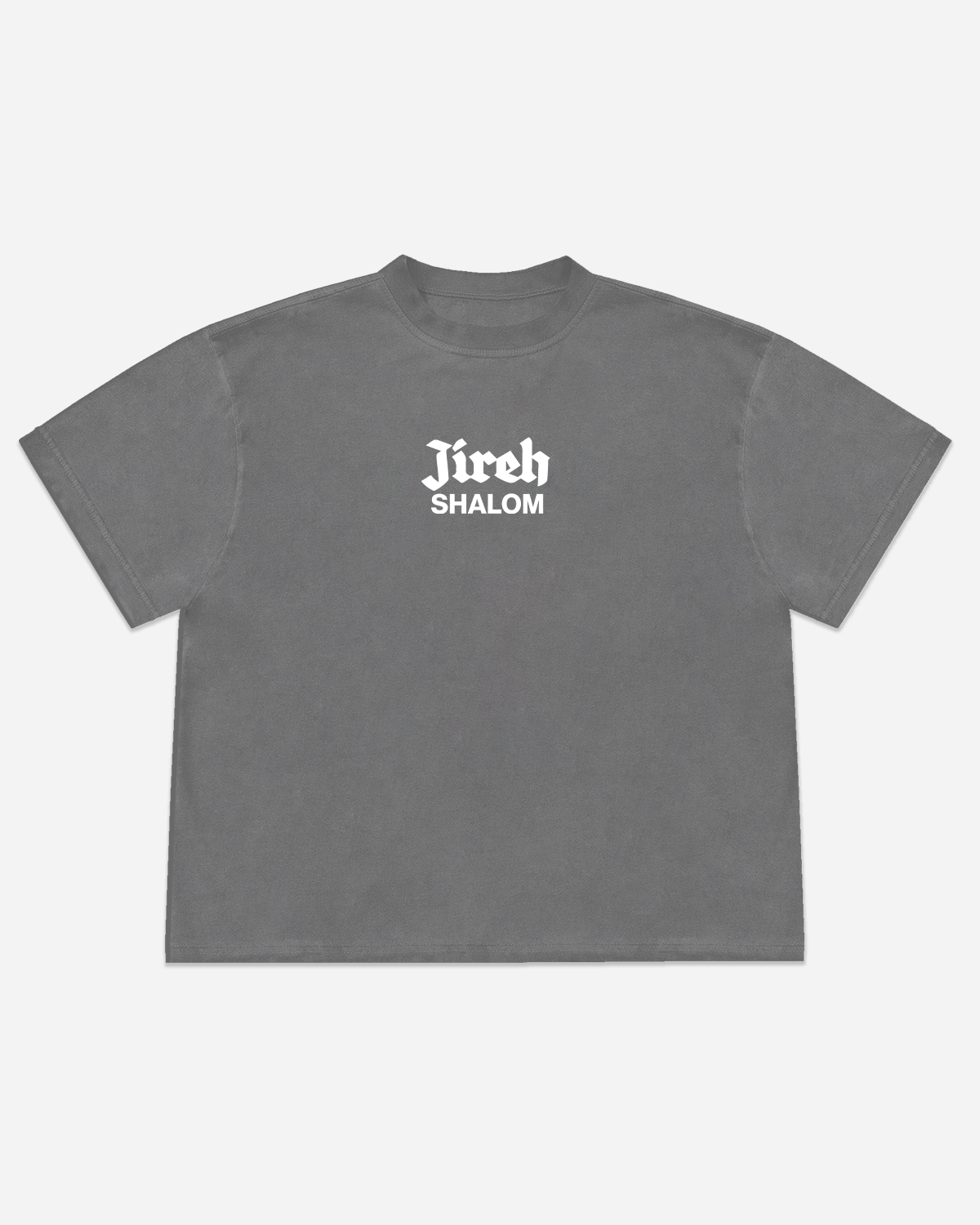 Peace is found only in Jesus l Oversized T-Shirt Gray