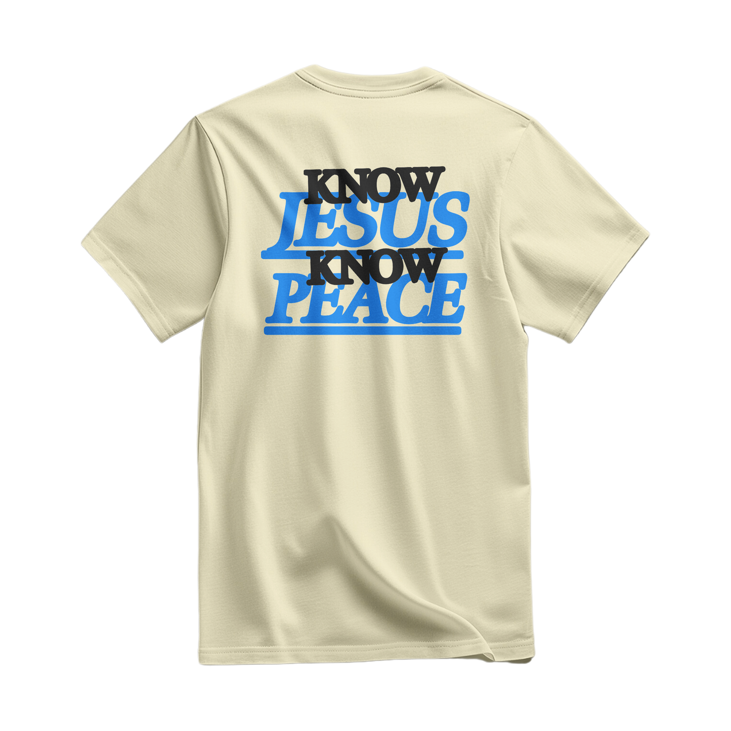 Know Jesus Know Peace l Oversized T-Shirt Cream