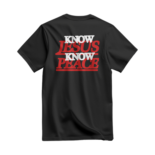 Know Jesus Know Peace l Oversized T-Shirt Black