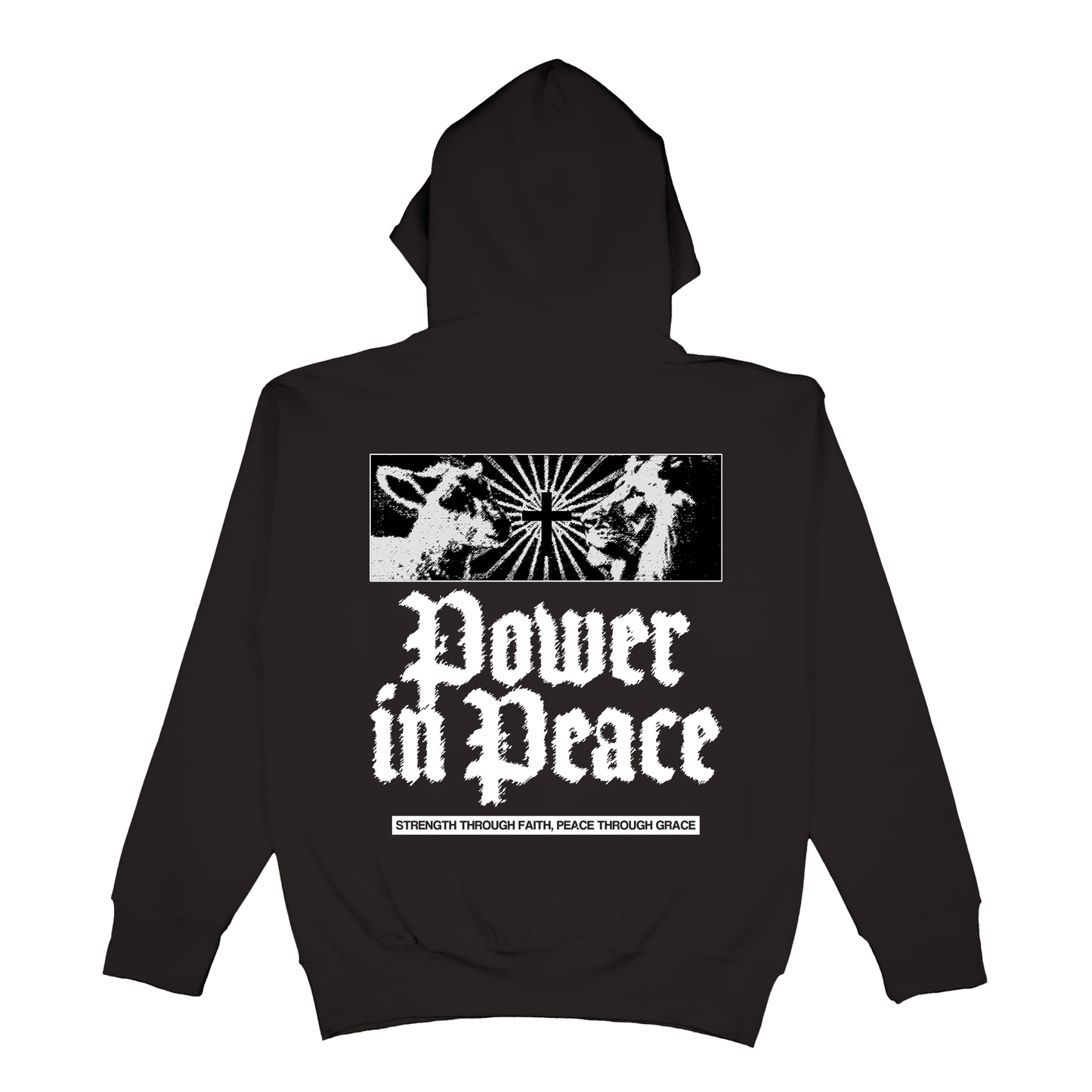 Power in Peace l Lion and the Lamb l  Heavy Weight Hoodie