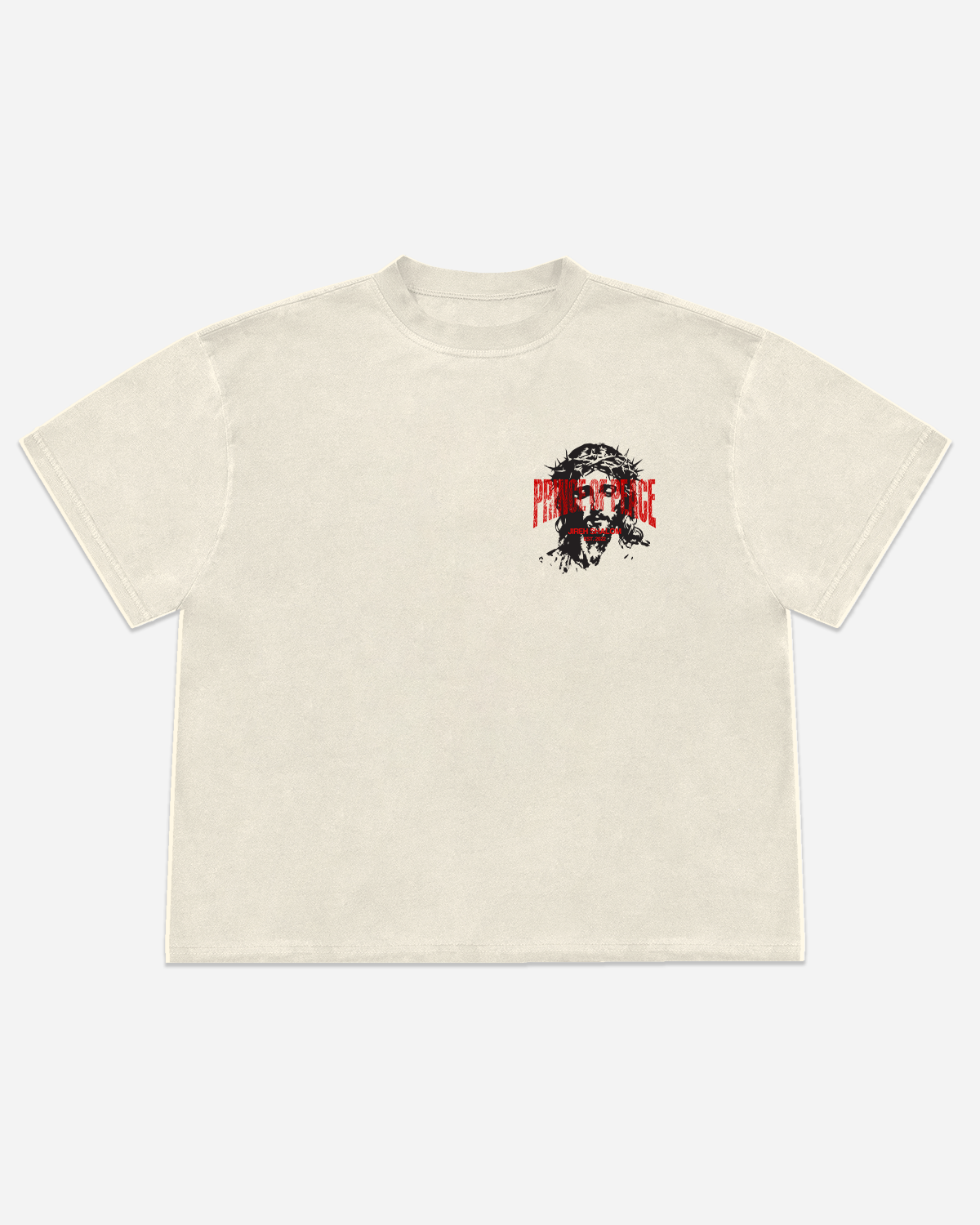Prince of Peace cream tee