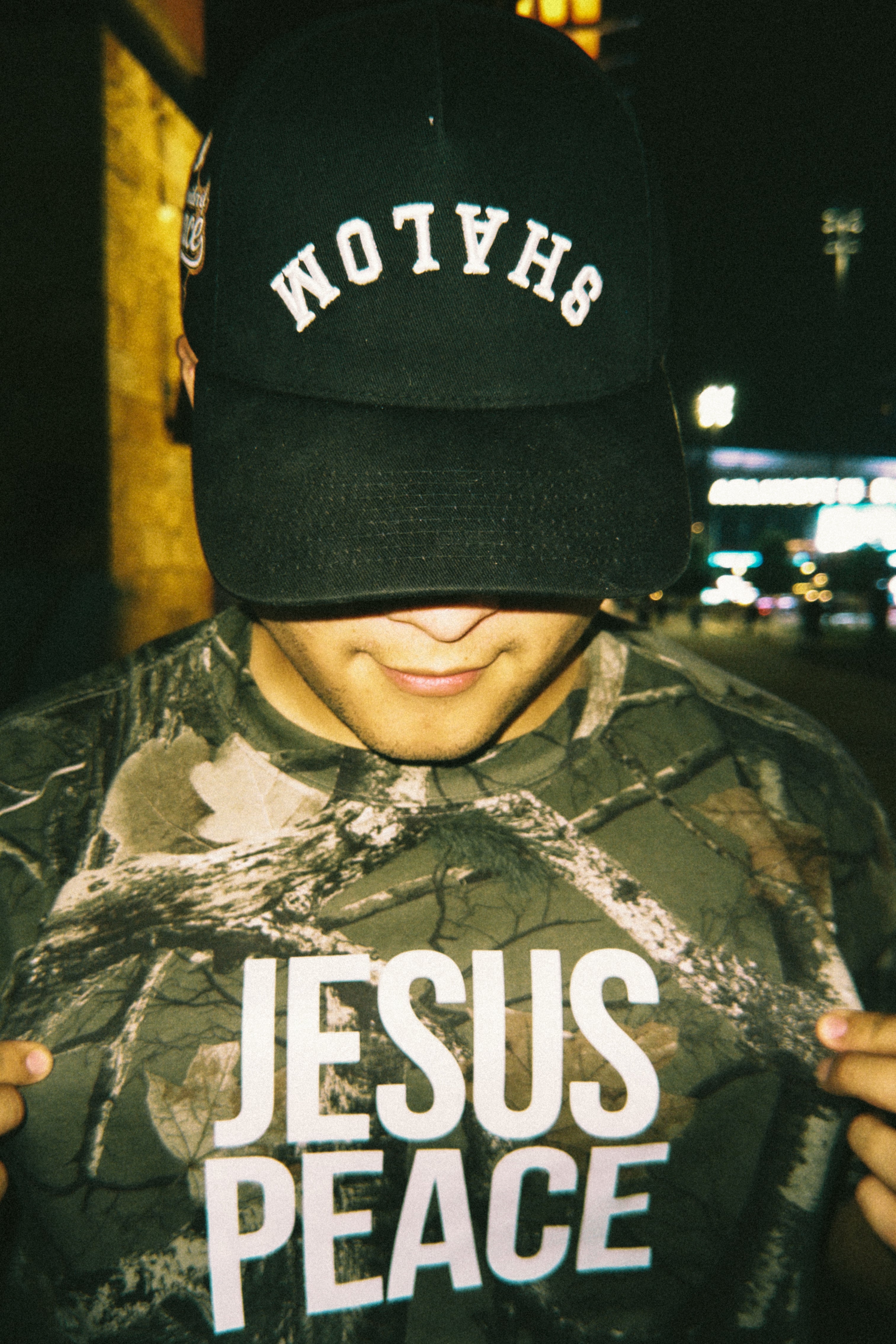 Jesus Peace Camo Heavyweight Cropped T-shirt