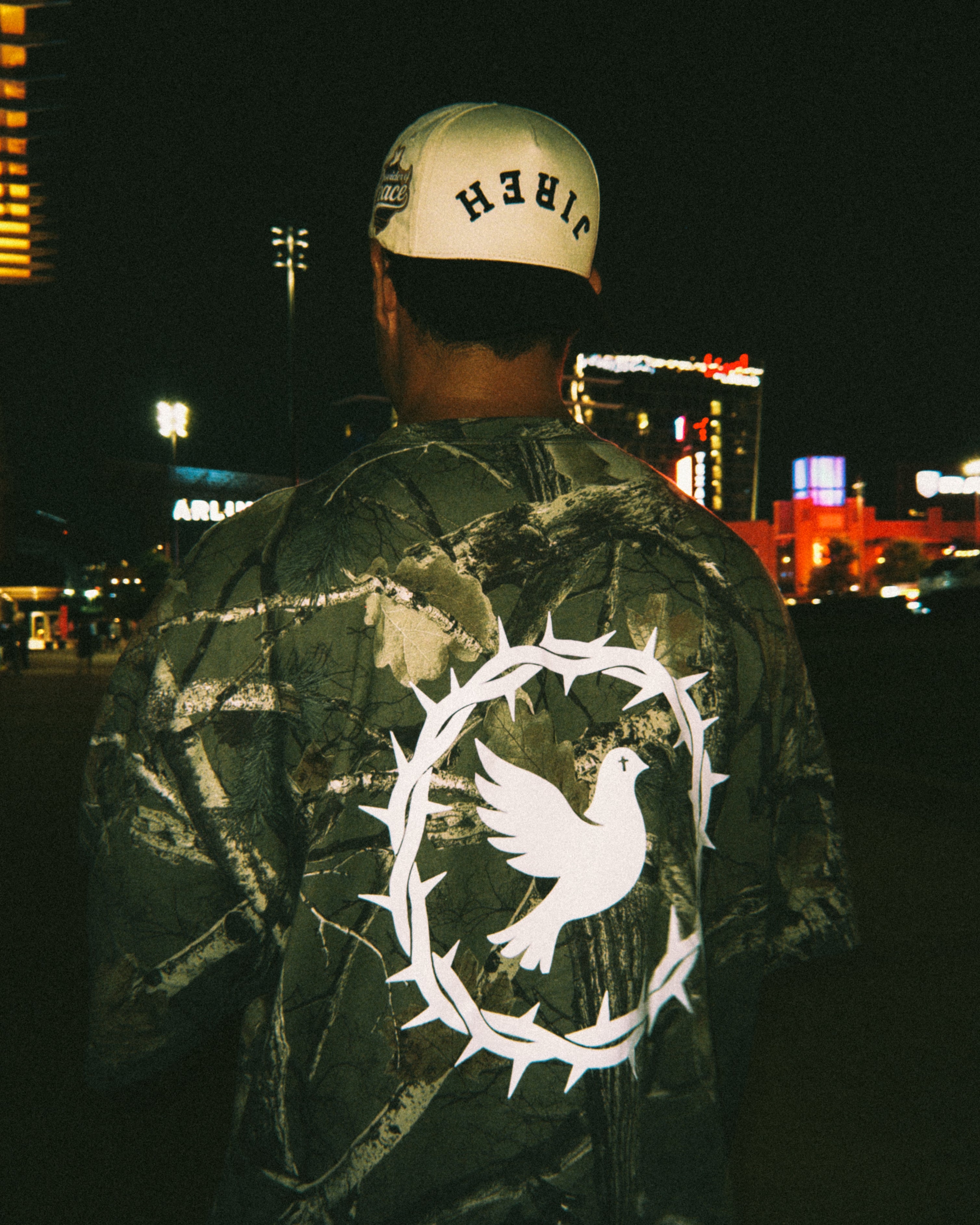 Jesus Peace Camo Cropped T-Shirt | Heavyweight Christian